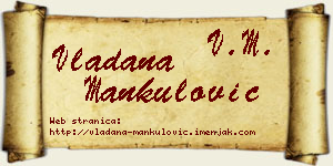 Vladana Mankulović vizit kartica